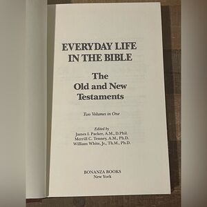 Everyday Life in the Bible: The Old & New Testaments by James Packer. 1989 Hbk.